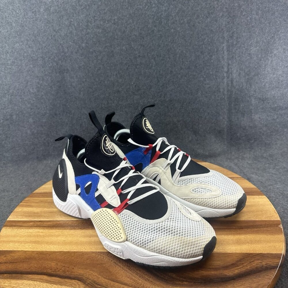 Nike Huarache EDGE TXT White Black Grey Royal Training AO1697-001 Size 11 - Picture 2 of 7